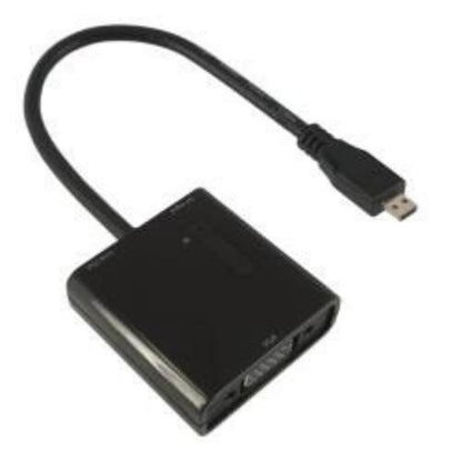 Nilox nx080200129 0.15 m Micro-HDMI VGA (D-Sub) Black Video Cable Adapter – Video Cable Adapters (0.15 m, Micro-HDMI, VGA (D-Sub), Male, Female, Black