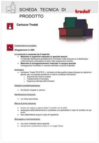 TRODAT Cartridges Professional Trodat self-inking stamps - black - for stamp 5208-1533 (pack 3