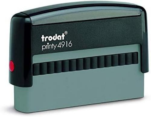 Trodat 6-4916 Replacement Pad - Black , 75x23x8mm