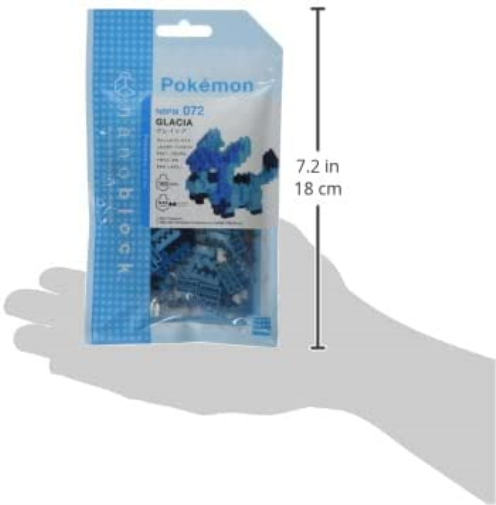 nanoblock - NBPM-072 - Pokemon Glaceon Givrali Glaziola Multi-coloured