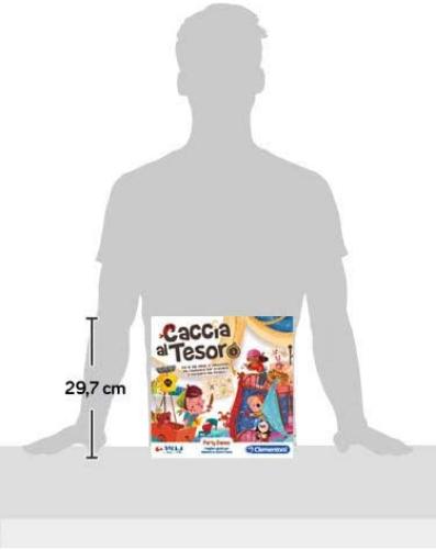 Clementoni - Caccia al Tesoro, Gioco da Tavolo, Party Game per Bambini 6+ Anni e Tutta la Famiglia, 2-12 Giocatori, Più di 80 Indizi e Indovinelli, Made in Italy, Lingua Italiana, 16153