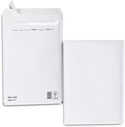 Selection Varzi Padded Envelope White Kraft 240 x 320 mm Useful Size 210 x 260 mm 10 Pieces