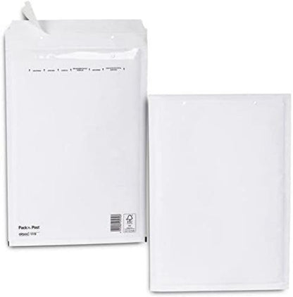 Selection Varzi Padded Envelope White Kraft 240 x 320 mm Useful Size 210 x 260 mm 10 Pieces