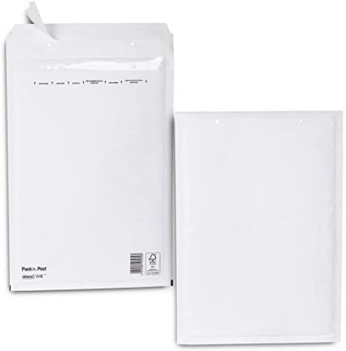 Selection Varzi Padded Envelope White Kraft 240 x 320 mm Useful Size 210 x 260 mm 10 Pieces
