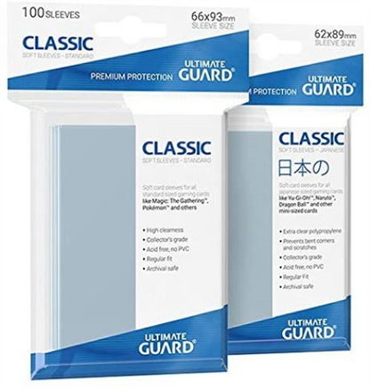 Ultimate Guard UGD10001 Buste trasparenti portacarte (1 busta con 100 pezzi