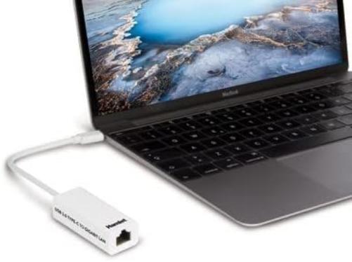 Hamlet HNU3GIGATC Ethernet Network Card 1000 Mbps - Network Cards (Wired, USB Type-C, Ethernet, 1000 Mbps