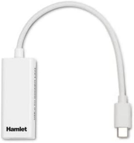 Hamlet HNU3GIGATC Ethernet Network Card 1000 Mbps - Network Cards (Wired, USB Type-C, Ethernet, 1000 Mbps