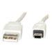 Nilox 1.8m USB 2.0 - Cable USB (1,8 m, USB A, Mini-USB B, 2.0, Male connector / Male connector, Blanco
