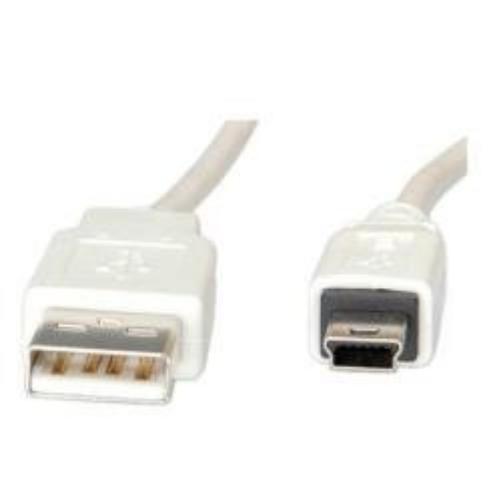 Nilox 1.8m USB 2.0 - Cable USB (1,8 m, USB A, Mini-USB B, 2.0, Male connector / Male connector, Blanco