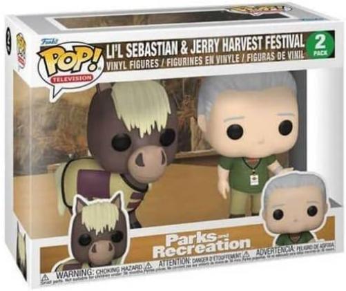 Funko POP! TV: Parks & Recreation - 2 Pack Jerry & Lil Sebastian - Parks and Recreation - Collectable Vinyl Figure - Gift Idea - Official Merchandise - Toys for Kids & Adults - TV Fans