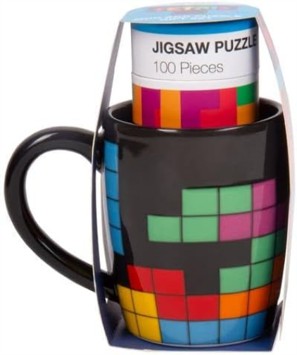 Fizz Creations Tetris Mug and Puzzle Gift Set, Multicoloured
