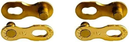 KMC Unisex – Erwachsene 11R Ti-N Kettenverschlussglied für 11-fach Ketten, gold,