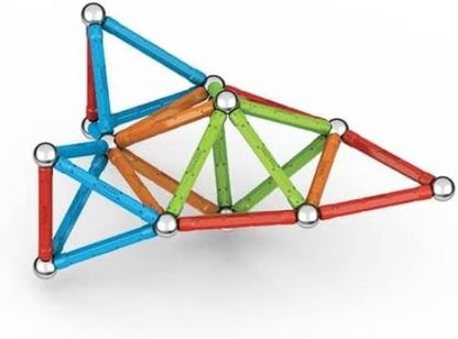 GEOMAG, Supercolor Recycled, Magnetic Constructions, Colorful Bars and Panels, 60-Piece Pack, 100% Recycled Plastic, White (384