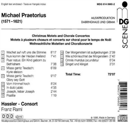 Praetorius: Christmas Motets and Chorale Concertos