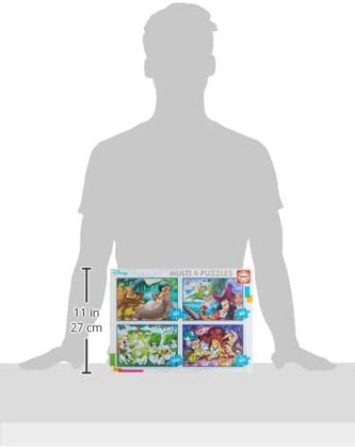 Educa - Disney klassieker, 4-in-1 puzzelset met 50/80/100/150 stukjes, voor kinderen vanaf 5 jaar, puzzel (18105