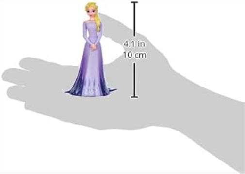 Bullyland Walt Disney, Frozen 2, Elsa with Purple Dress, Toy Figure with Details Hand Painted Made from PVC Material, Approx. 10 cm, from 3 Years, Ideal for Imaginative Play 13510