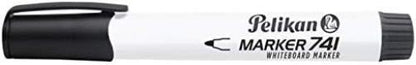 Pelikan 817974 Whiteboard-Marker 741 mit Runddocht, schwarz, 10 Stück in Faltschachtel