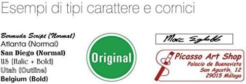 Brother PR1438E6P Timbro Blu Dimensione 14x38 mm - Confezione da 6 pezzi