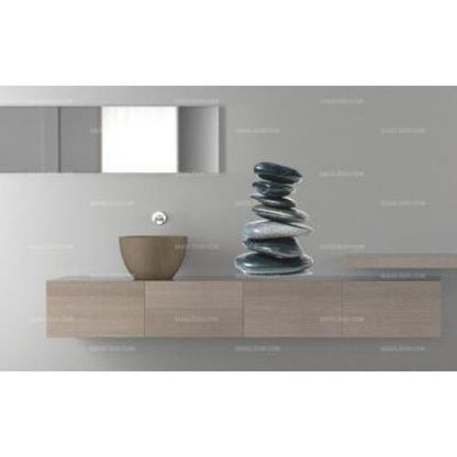 Adesivi decorativi ciottoli (39 x 55 cm, colore: Quadri