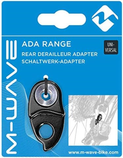 M-Wave Unisex Adult Ada Range Rear Derailleur Adapter, Black, Universal