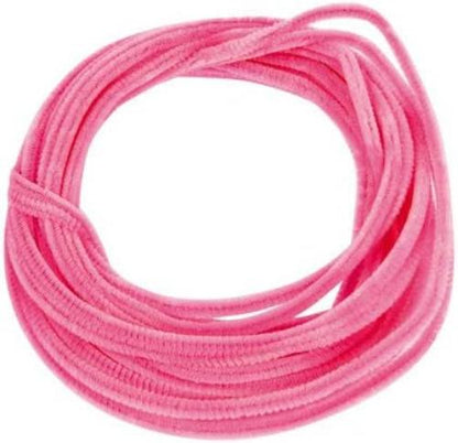 folia 77823 - Chenilledraht, Pfeifenputzer, 10 Stück in pink, Durchmesser 8 mm und 50 cm lang, ideal für Kinder zum Basteln und Gestalten von Tieren, Figuren und anderen Formen