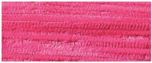 folia 77823 - Chenilledraht, Pfeifenputzer, 10 Stück in pink, Durchmesser 8 mm und 50 cm lang, ideal für Kinder zum Basteln und Gestalten von Tieren, Figuren und anderen Formen