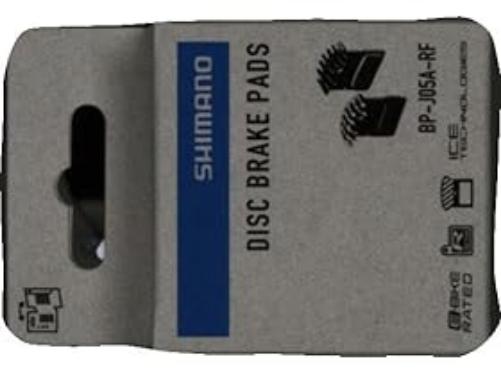 Shimano J05A-RF disc pads and spring, alloy back with cooling fins, resin