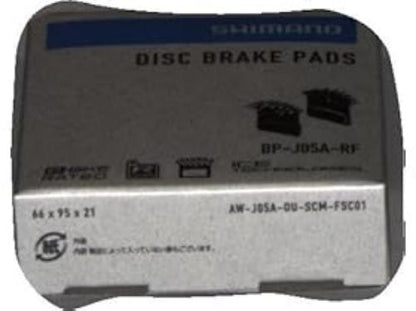 Shimano J05A-RF disc pads and spring, alloy back with cooling fins, resin