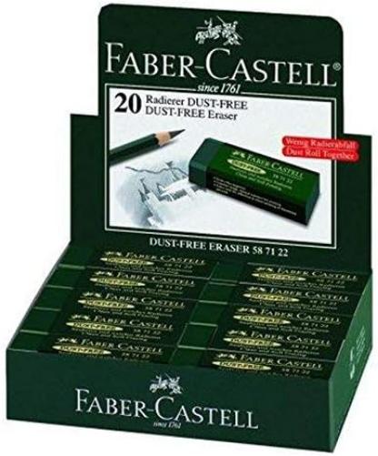 Faber-Castell Eraser, Green, One Size