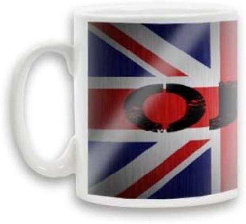 Personalised Printed Coffee MUG - Union Jack Design - Zabel