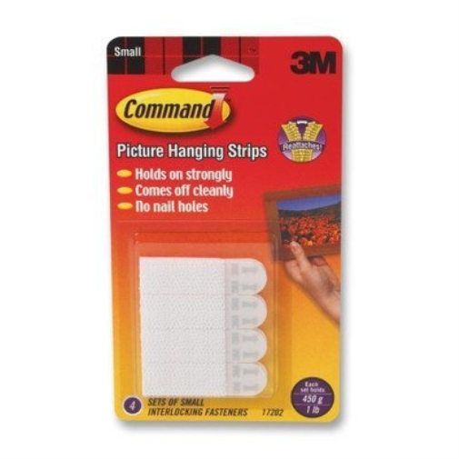 3M Command Small Picture Hang Strips Pk4