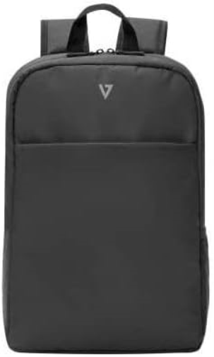 V7 Unisex's 16IN Water Resistant Laptop Backpack, Black, Extra Large, One Size