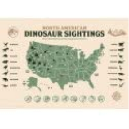 Playstation 3 - JURASSIC WORLD - Dinosaur Map - Art Print - Limite