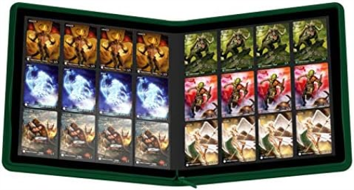 Ultimate Guard 12-Pocket QuadRow XenoSkin ZipFolio (Green