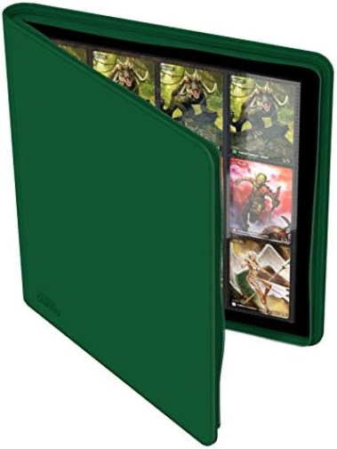 Ultimate Guard 12-Pocket QuadRow XenoSkin ZipFolio (Green