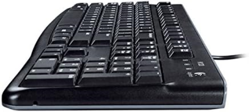 Logitech MK120 Combo con Teclado y Ratón con Cable para Windows, Disposición QWERTY Italiano - Negro