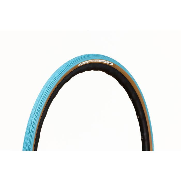 Panaracer Gravel King Semi Slick Colour Edition TLC Gravel Tyre 2023 Turquoise Blue/Brown 700X38C