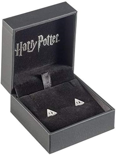 Official Sterling Silver Harry Potter Deathly Hallows Stud Earrings- SE0054