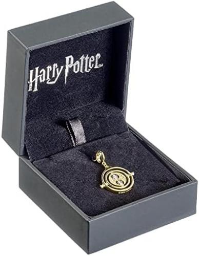 Official Harry Potter Gold Plated Time Turner Slider Charm Embellished Swarovski® Crystals by The Carat Shop