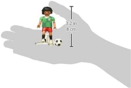 PLAYMOBIL Sports & Action 71132 Fußballspieler Mexiko, mit Kickfunktion und Torwand, ab 5 Jahren Mexikanisch