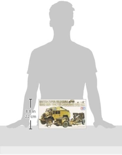 Tamiya 300035044 – 1: 35 WWII Britannico 25 PDR Campo geschuetz con Veicolo (1