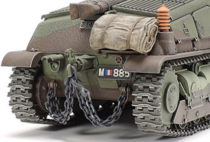 TAMIYA 300035344-Tanque Mediano francés SOMUA S35 1:35, réplica Fiel, plástico, Manualidades, Kit de Modelo, Montaje, sin Pintar, Color Verde (35344-000