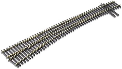 Peco SL-E8377 83 Line Code 83 No.7 Left Hand Curved Turnout Electrofrog