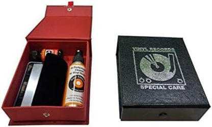 Vinyl Record Cleaning Boxset De Luxe Edition - Black Leather