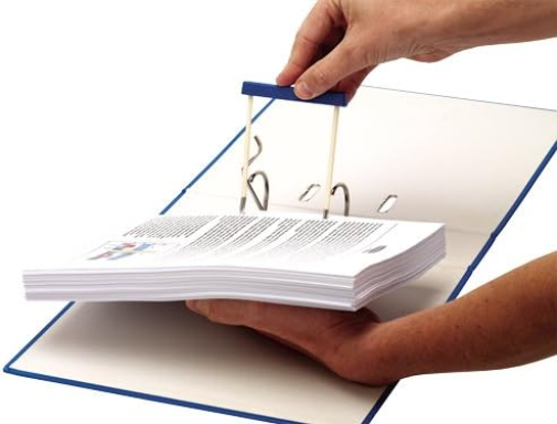 Bankers Box 0089701 ProClip Archive Clip 100 mm with Frame, 100% Recycled 50 Pieces blue