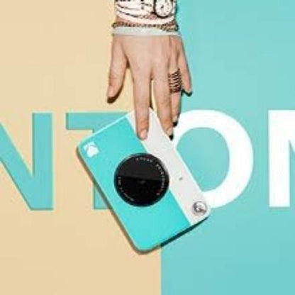 Kodak Printomatic Digital Instant Print Camera - Full Color Prints On ZINK 2 x 3 Inch Sticky-Backed Photo Paper (Blue) Print Memories Instantly