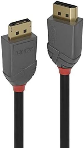 LINDY 10m DisplayPort 1.2 Cable, Anthra Line
