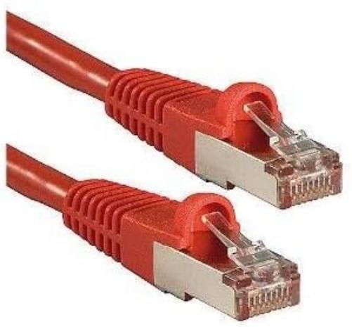 LINDY Cat.6A S/FTP Kabel Rot 1m