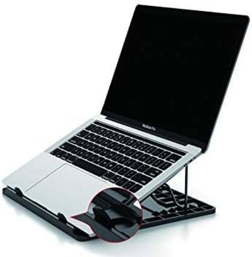 Conceptronic Thana 03B Ergo S Notebook Cooling Pad Cooling Pad up to 15.6 Inches Ergonomic Height Adjustable 7 Levels