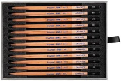 Bruynzeel Graphite Pencils Set, Multicolor, 12 Unidad (Paquete de 1